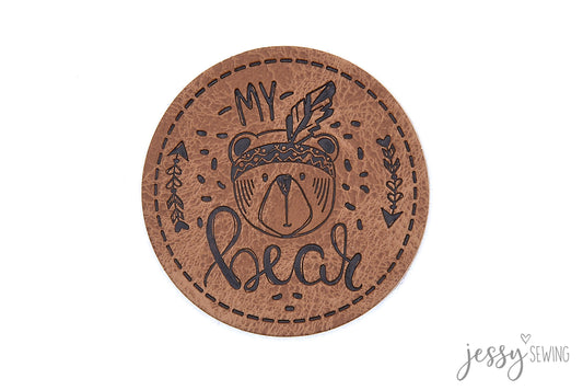 Label aus Kunstleder "My Bear"