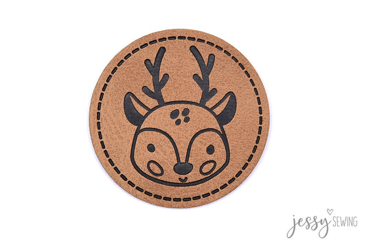 Label aus Kunstleder "Reindeer"