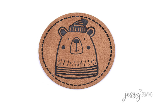 Label aus Kunstleder "Icebear"