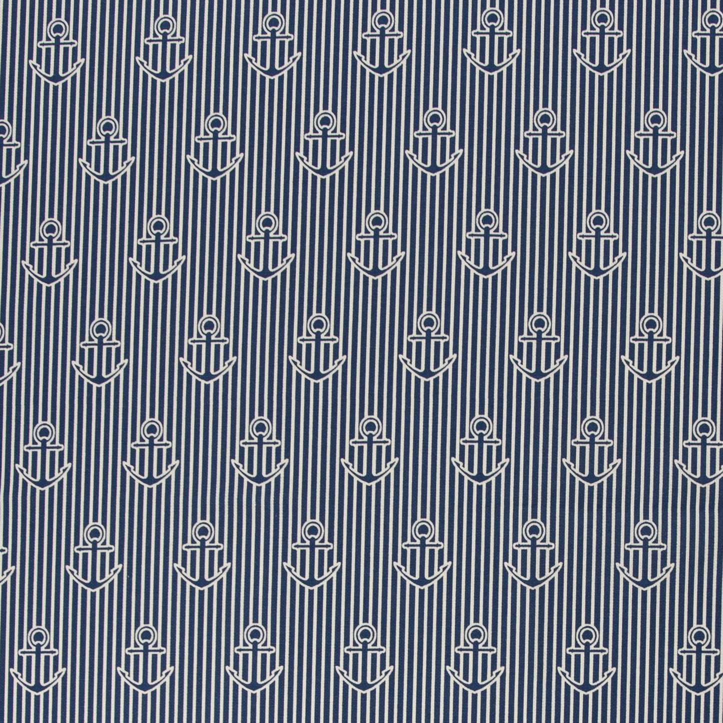 Dekostoff "Anker" blau