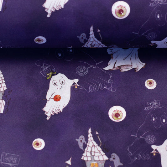 Baumwolle "Halloween" Haunted Houses