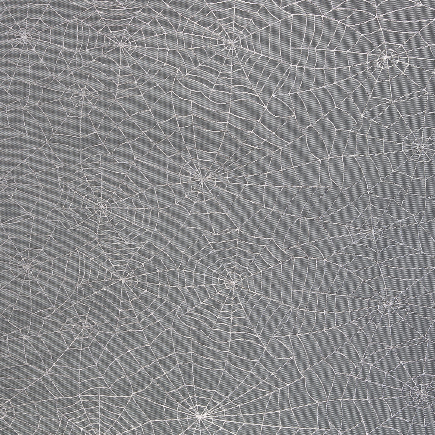 Tüll "Spinnennetz" schwarz/silber