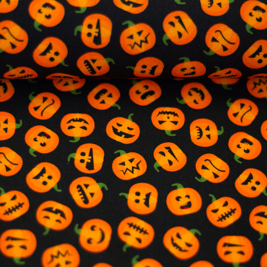Baumwolle "Halloween" Kürbisse