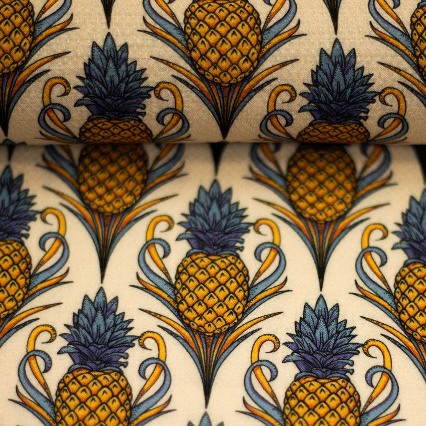 Webware Viskose "Pineapple Bloom" ecru