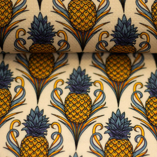 Webware Viskose "Pineapple Bloom" ecru