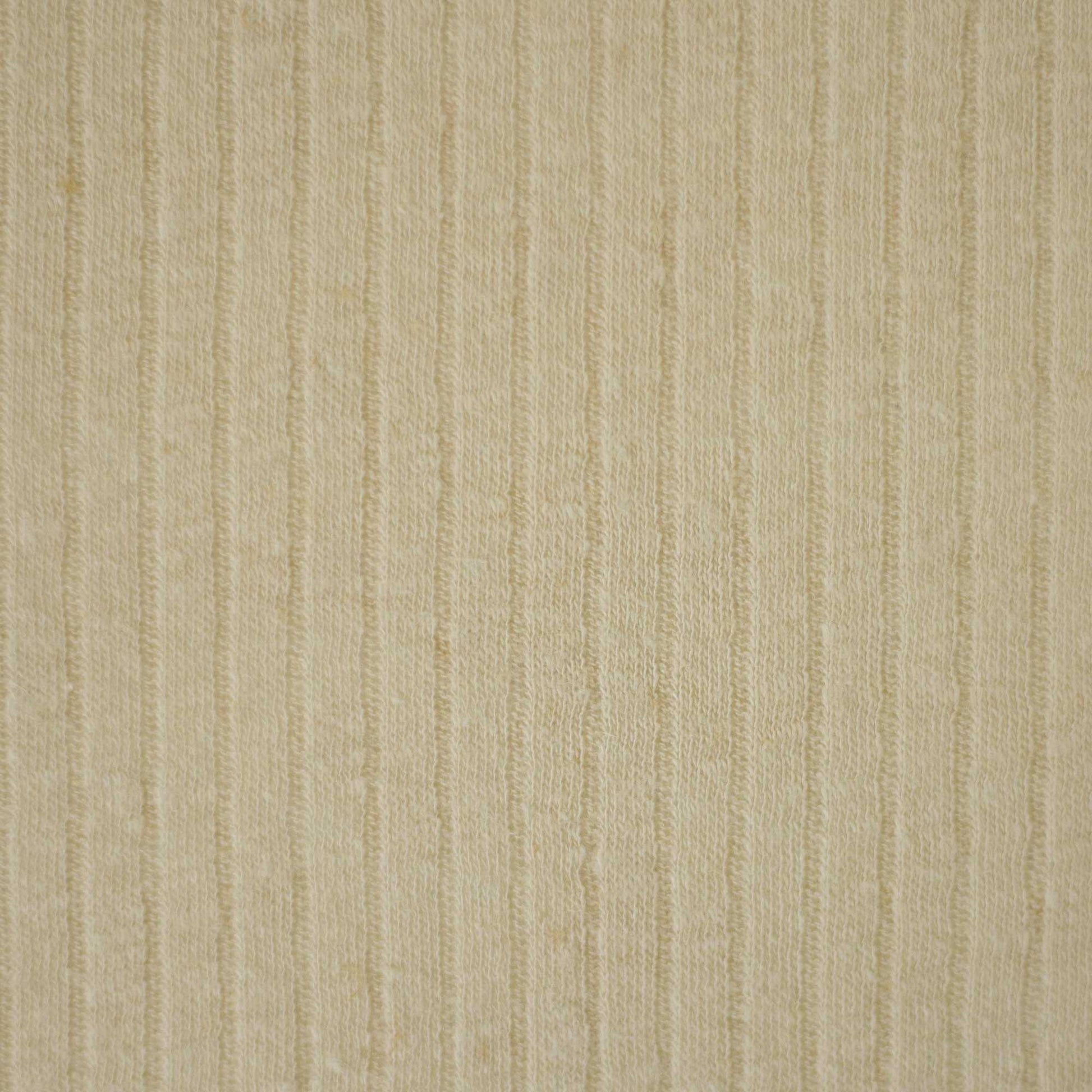 Rippstrick aus Baumwoll-Leinen-Mix ecru, Entorp von Swafing in ecru