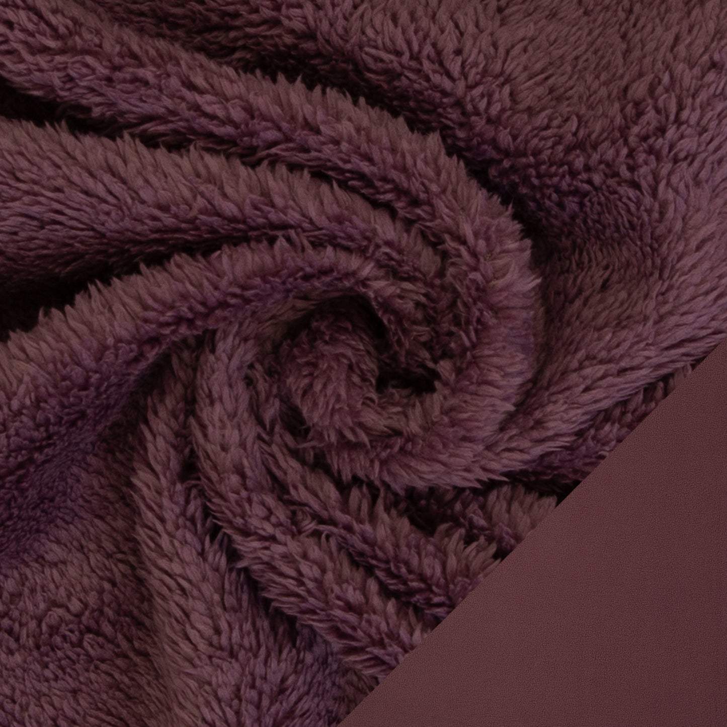 Doubleface-Plüsch "Tamme", beere