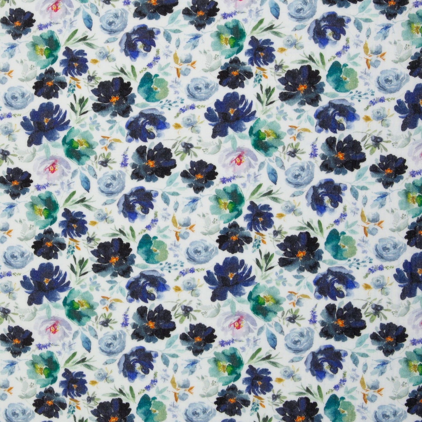 Musselin "Aquarellblumen"