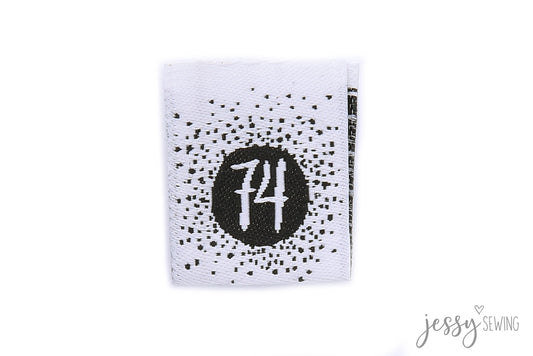 Webetiketten "Größen" - versch. Größen