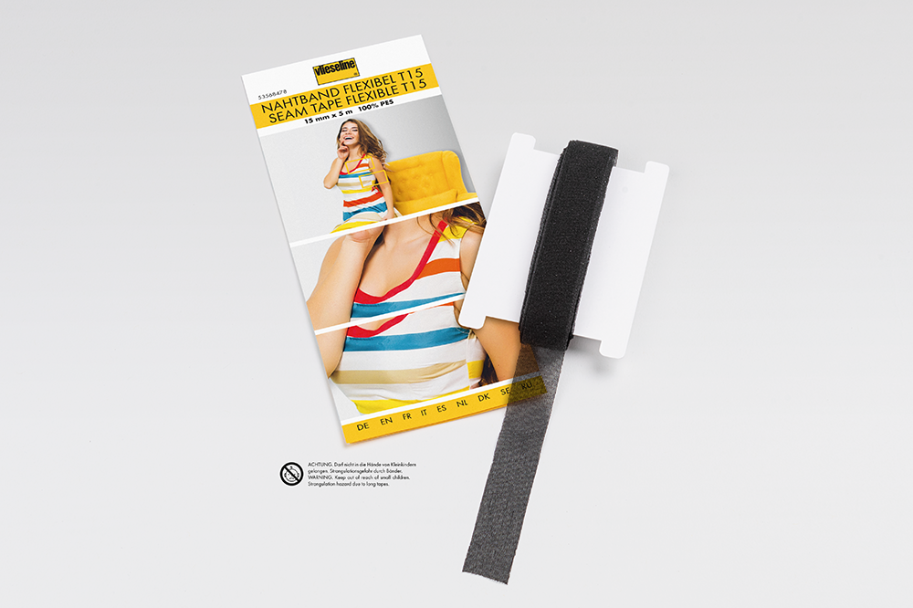 Vlieseline Nahtband Flexibel T15, versch. Farben