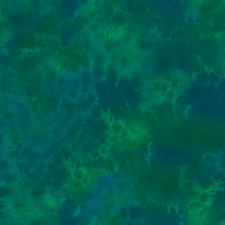 Patchwork Baumwolle metallic "Saltaire" emerald