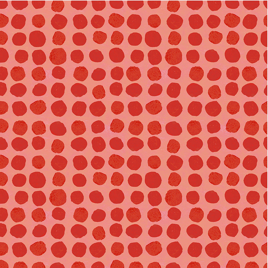 Windham Fabrics "Polka Dots Cherry" Patchwork Baumwolle