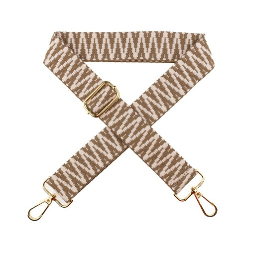 Design-Gurtband "Zickzack" beige