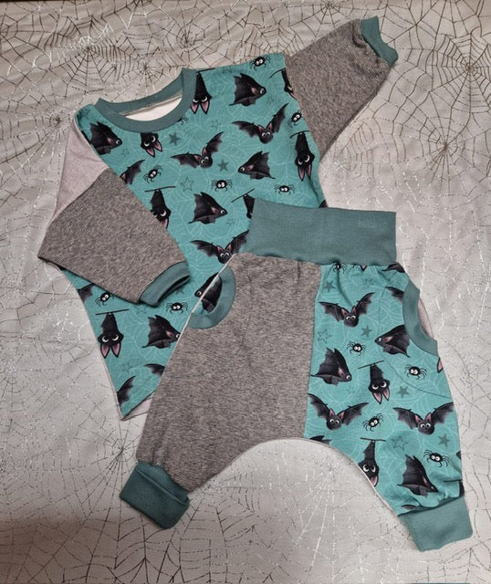 Nähpaket Baby-Set "Bruce & Friends" flieder