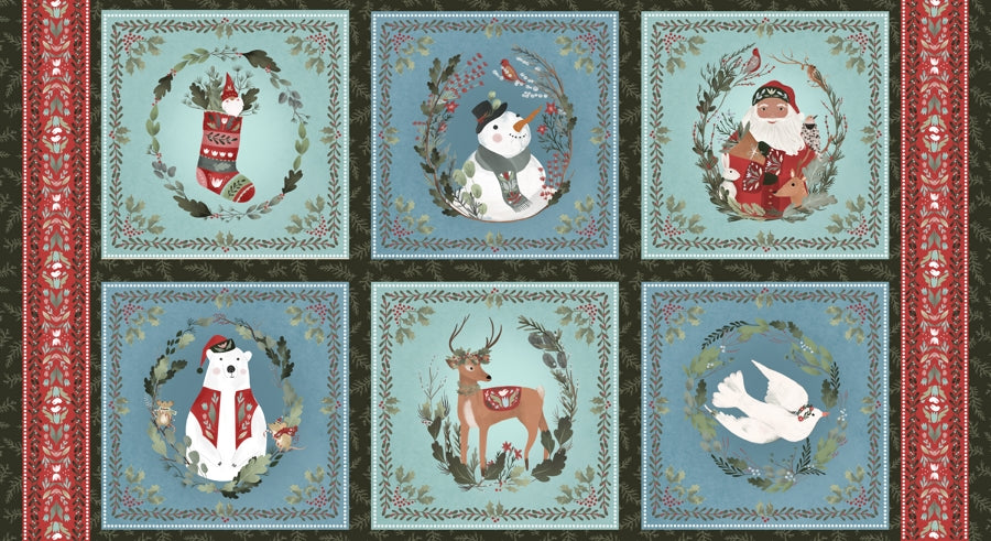 Das Stofferl: Blank Quilting Corp. Patchwork Baumwolle, Patchworkstoffe von Blank Quilting Corp., Glad Tidings We Bring, WEihnachtsstoffe online kaufen