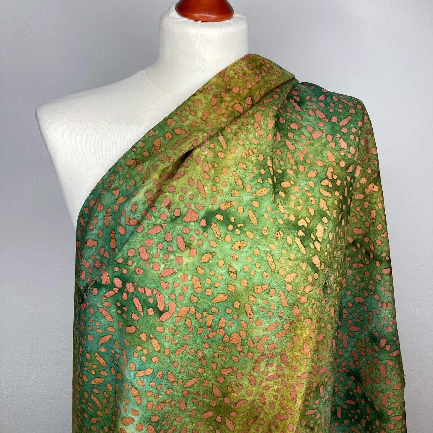 Viskose "Batik" grün/oliv