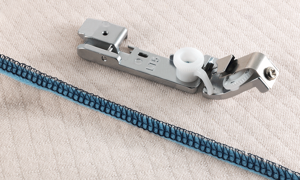 Bandeinnähfuß für Overlock