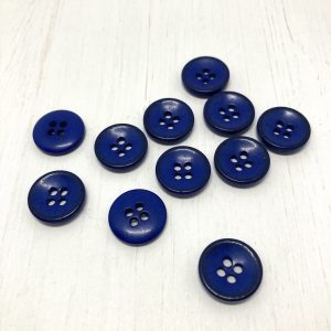 Blusenknopf 4-Loch, dunkelblau
