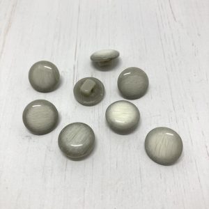 Blusenknopf mit Öse, 13mm hellgrau