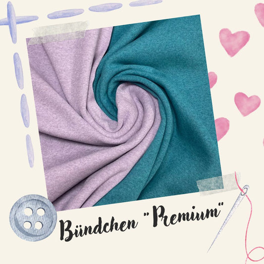 Bündchen fest "Premium" - versch. Farben