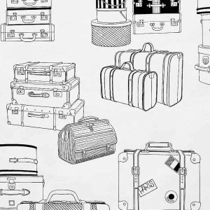 Baumwolle "A Ghastlie Valise" Alexander Henry