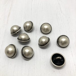 Dirndlknopf Halbkugel m. Rand, 15mm