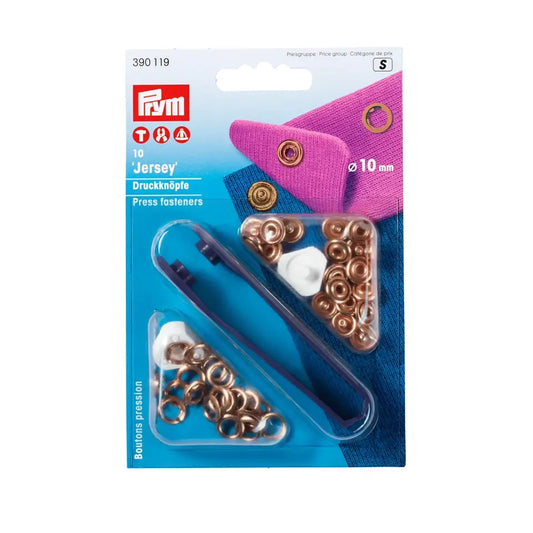 PRYM Jersey Druckknöpfe 10mm, versch. Farben