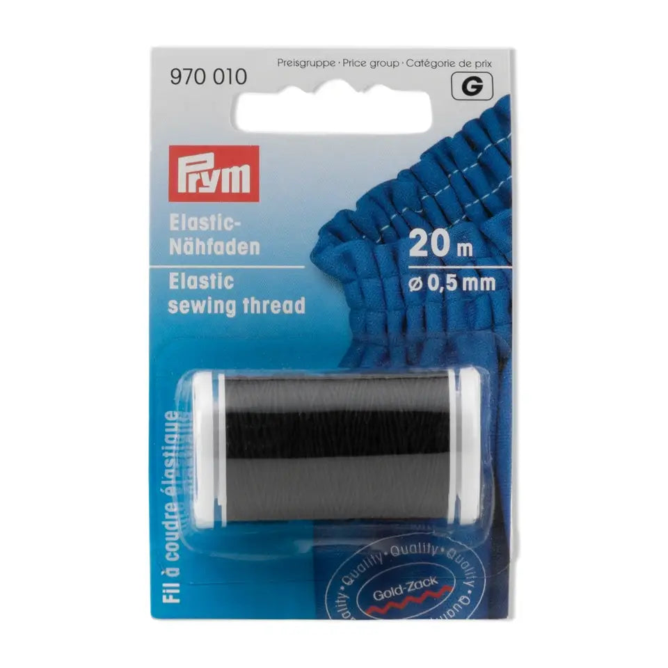 Prym "Elastic-Nähfaden" 0,5mm, schwarz