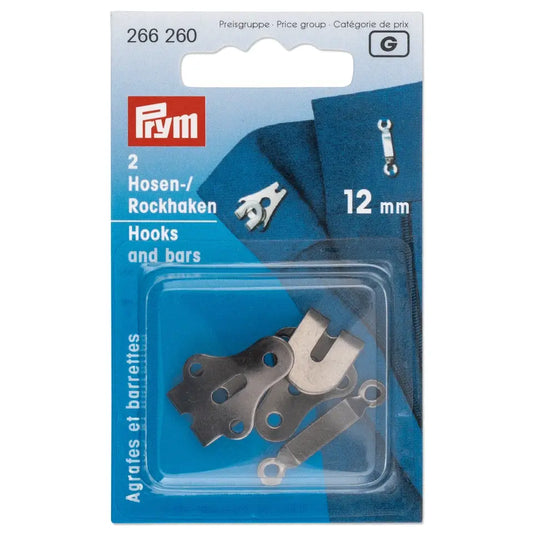 PRYM "Hosen- oder Rockhaken", 12mm, schwarz