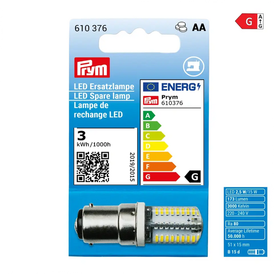 PRYM LED Ersatzlampe für Nähmaschinen "Bajonettfassung"