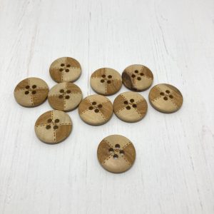 Holzknopf gelasert, 18mm