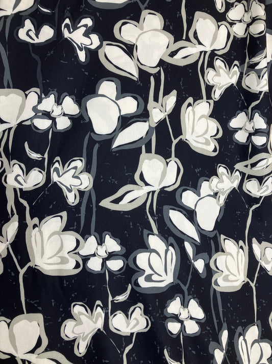 Viskose-Webware "Ink & Ivory"