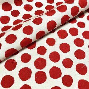 KOKKA Heavy Canvas "Trèfle" rot