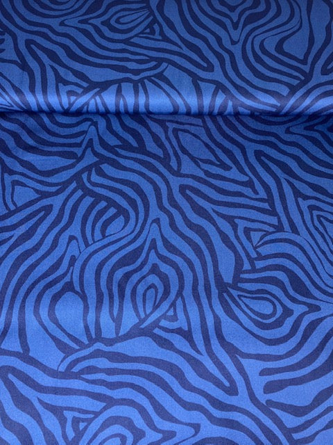 Viskose-Webware "Midnight Flow"