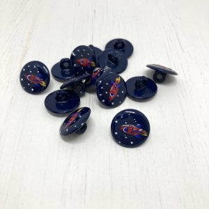 Kinderknopf "Rakete" 15mm