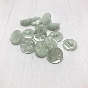 Knopf "Blume" zartmint-perl