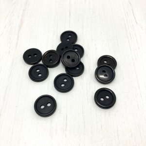 Knopf Kunststoff 11mm, schwarz