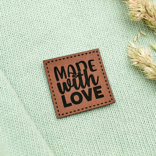 Das Stofferl: Label aus Kunstleder von Stichmichnicht, Tüddelkram für deine Nähprojekte online kaufen in Österreich