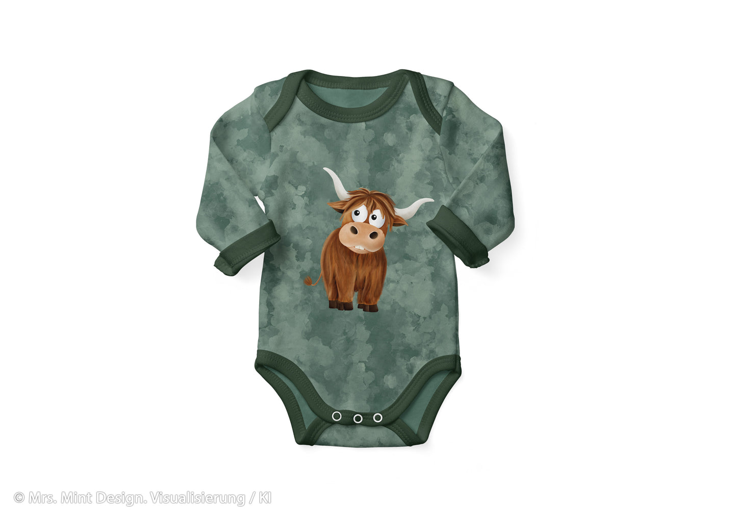 Paneel "Holy Cow" by Mrs. Mint Design - smaragd
