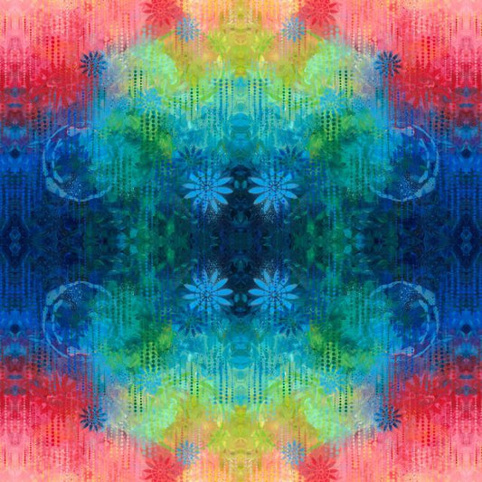 Patchwork Baumwolle "Garden Delight" multicolour Batik