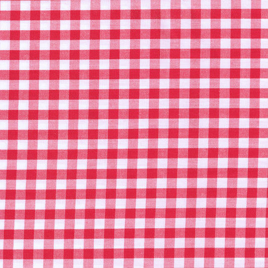 Bio-Baumwolle C. Pauli "Karo mittelgroß" hellrot