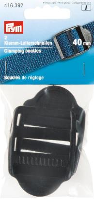 PRYM Klemm-Leiterschnalle, schwarz, 40mm