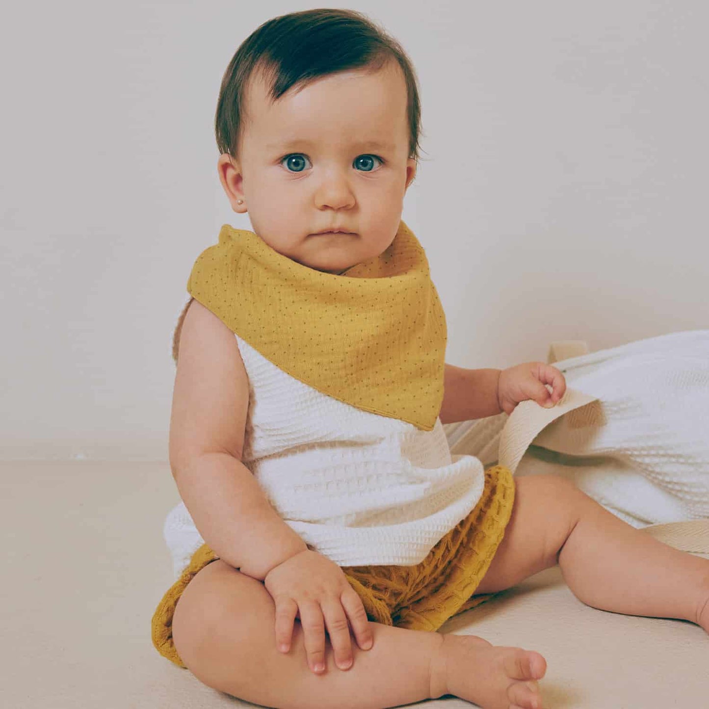 Das Stofferl: Musselin Africa Dots von Katia Fabrics, feiner Musselin für Babykleidung und mehr