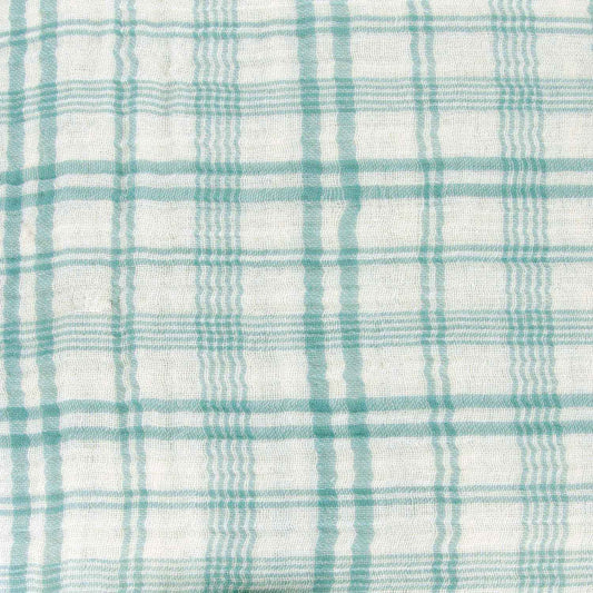 Musselin "Tartan Ocean"