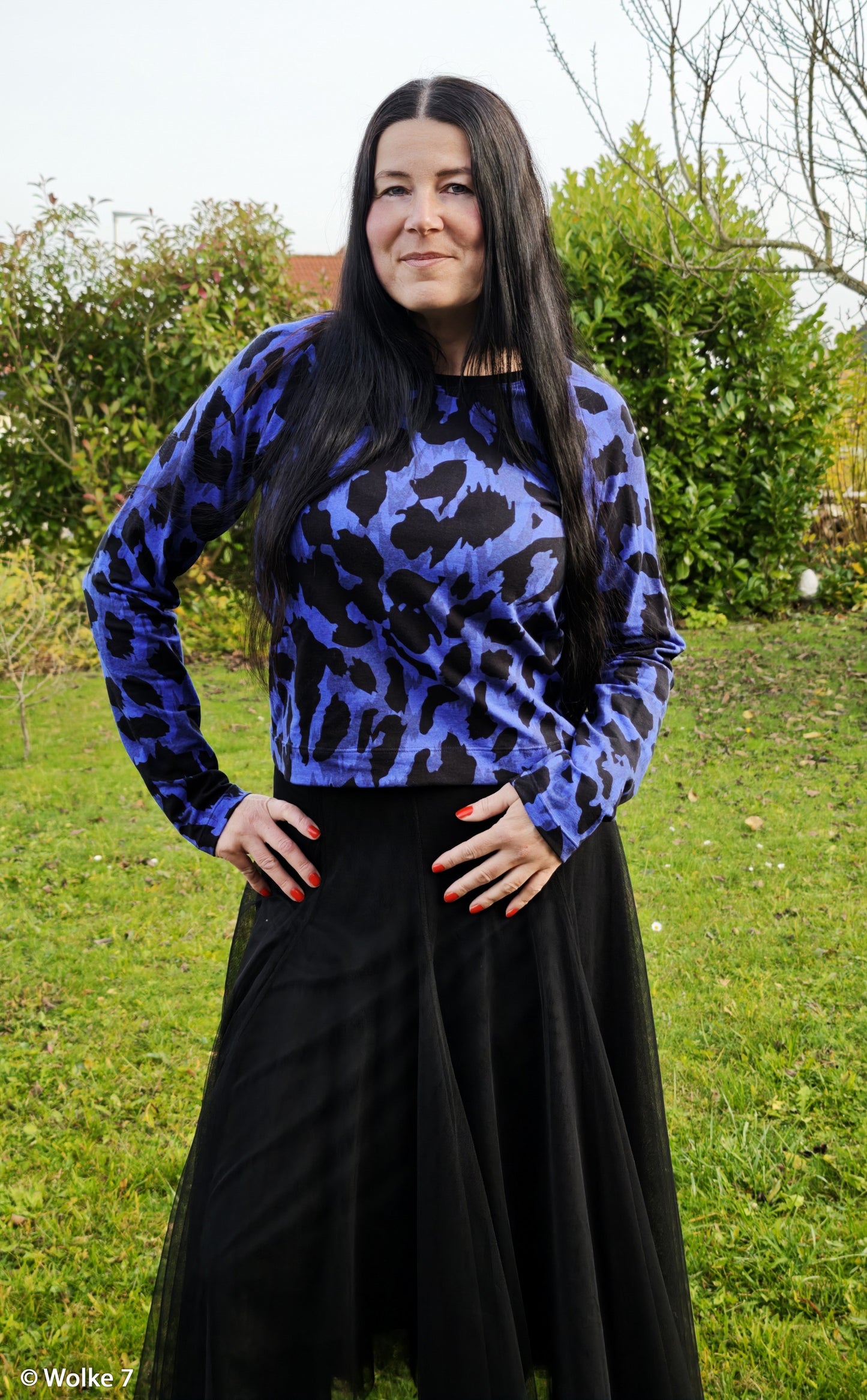 French Terry "Monsta-Kombi" blau