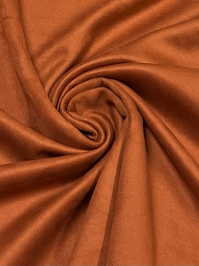 Das Stofferl: Wildlederimitat terracotta, Kunstleder für Bekleidung, Lederimitat für Jacken, Röcke und Kostüme, Suede