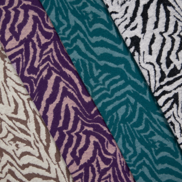 Jacquard-Strick "Animalstripes" - verschiedene Farben