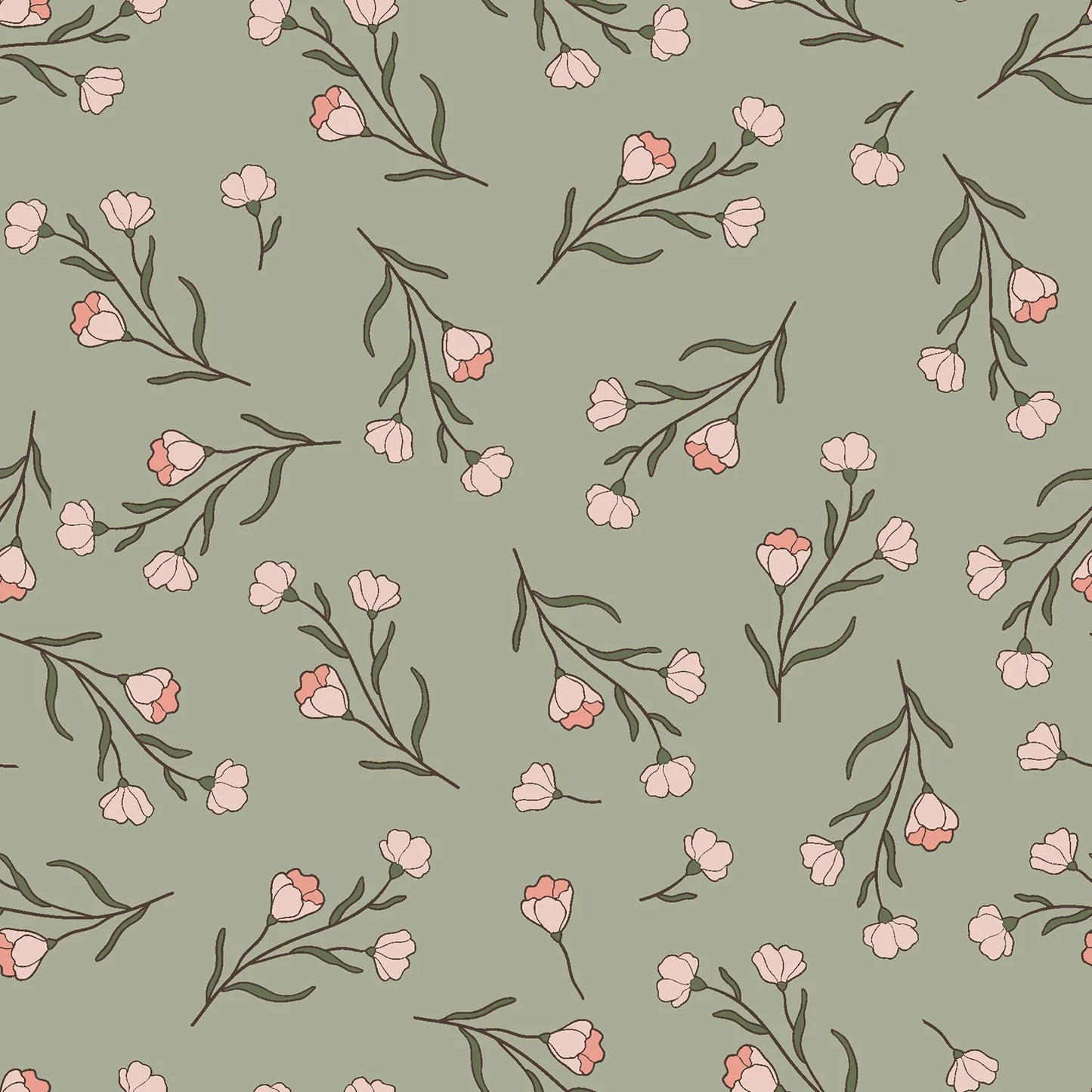 Jersey "Zarte Blüten"