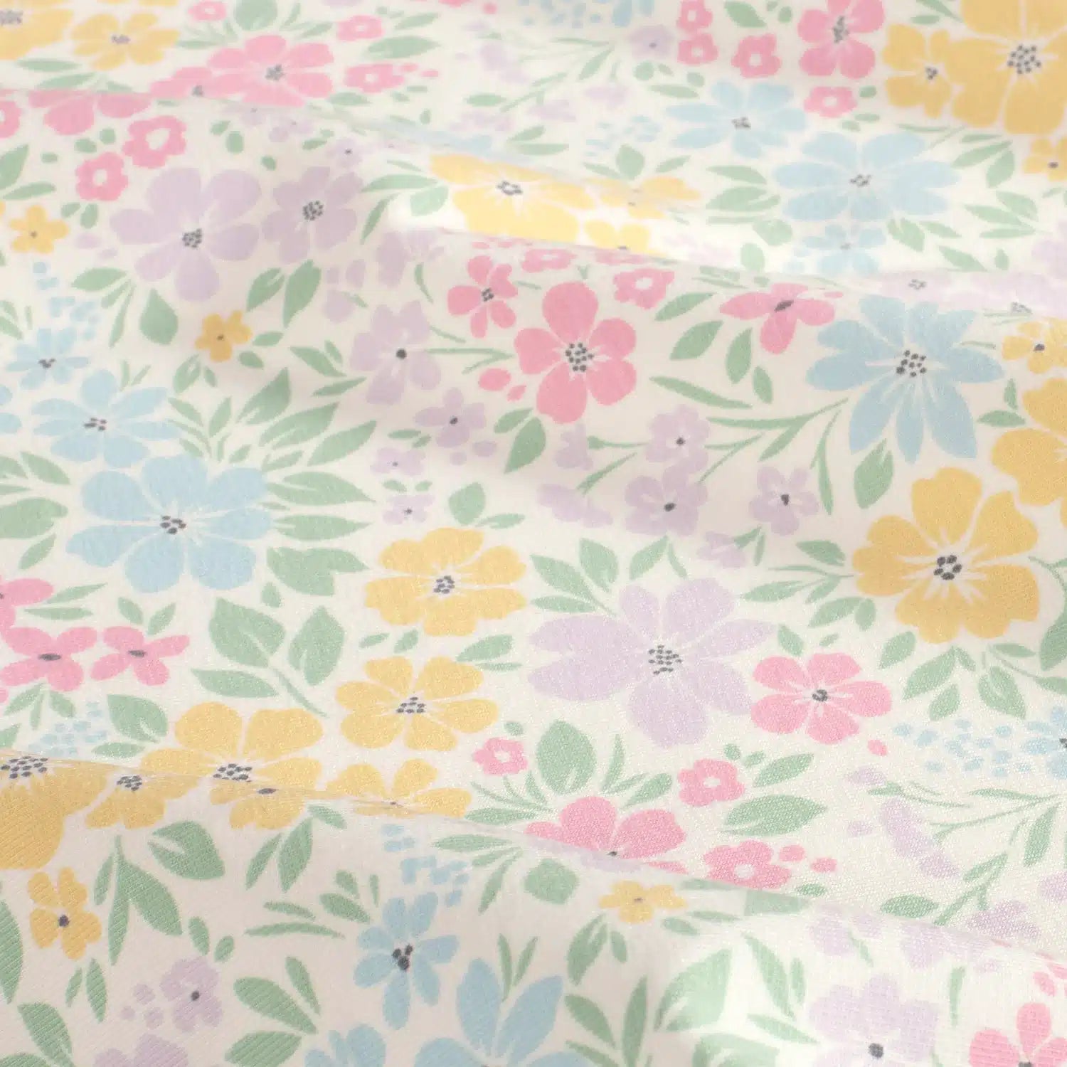 Das Stofferl: Jersey Pastellblünchen ist ein hochwertiger Baumwolljersey mit Blumendruck in dezenten Farben, Jersey mit Blumenmuster, Jersey kaufen Österreich