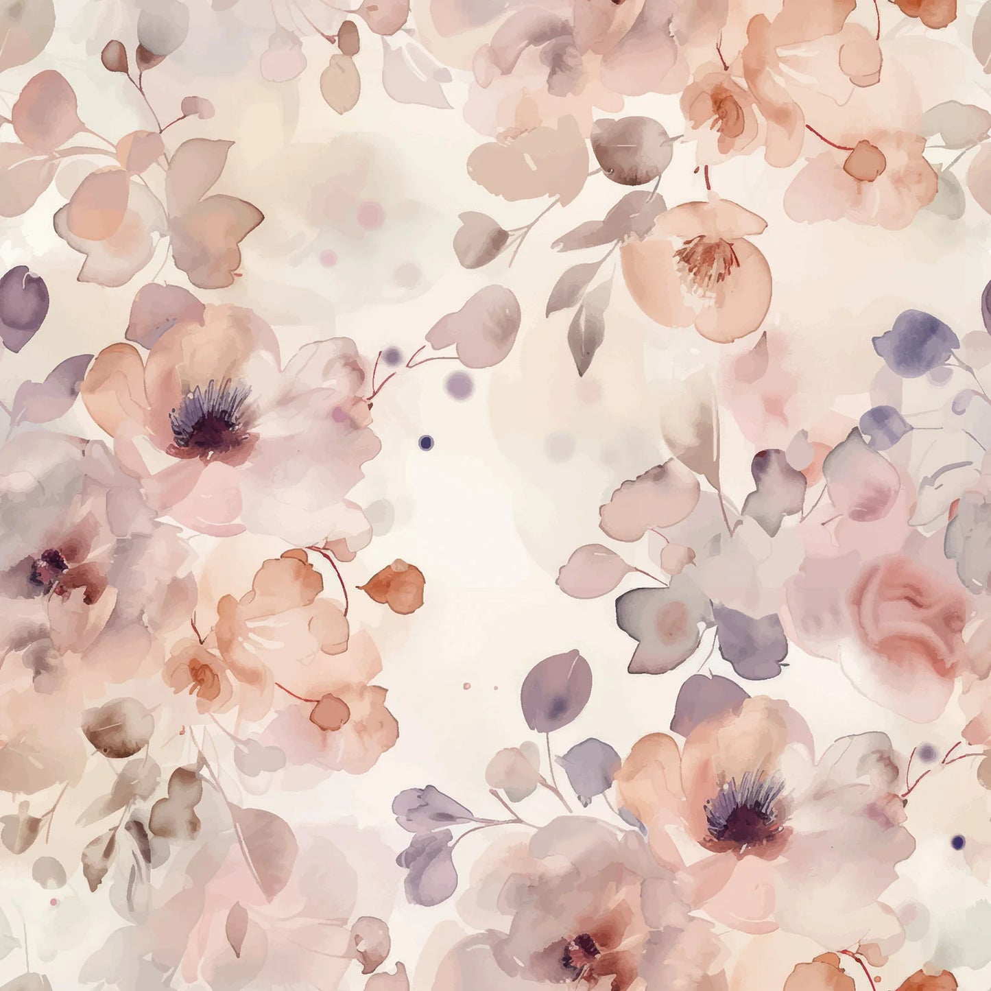 Biojersey "Watercolor Flowers"